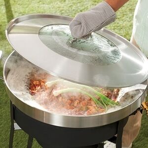 Princess House Stainless Steel Outdoor Cooking Lid - Silver